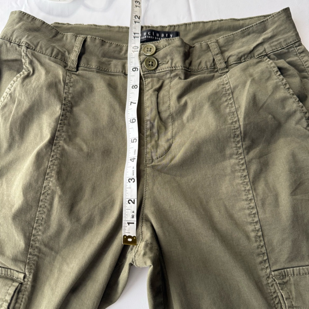 Sanctuary Rebel Cargo‎ Pants in Hiker Green Size 29 Casual Grunge Techwear - Picture 10 of 12